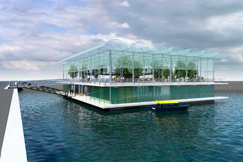 В гавани Роттердама строится плавающая ферма
